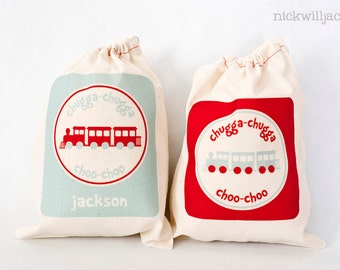 Train Party, Train Favor Bags, Train Party Favor Bags, Train Personalized Favor Bags, Train Bags, Train Party Favors, Train Gift Bags