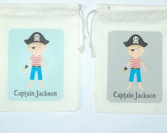 Pirate Favor Bags, Pirate Party Bags, Pirate Party Favor Bags, Pirate Bags, Pirate Muslin Favor Bags, Pirate Party, Pirate Birthday