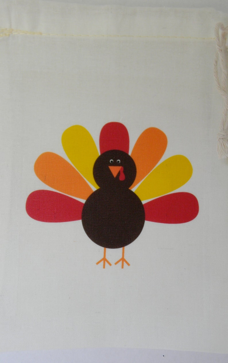 Turkey Favor Bags, Turkey Gift Bags, Turkey Party Bags, Thanksgiving Favor Bags, Turkey Party Favor Bags, Thanksgiving Turkey Party Bags image 2