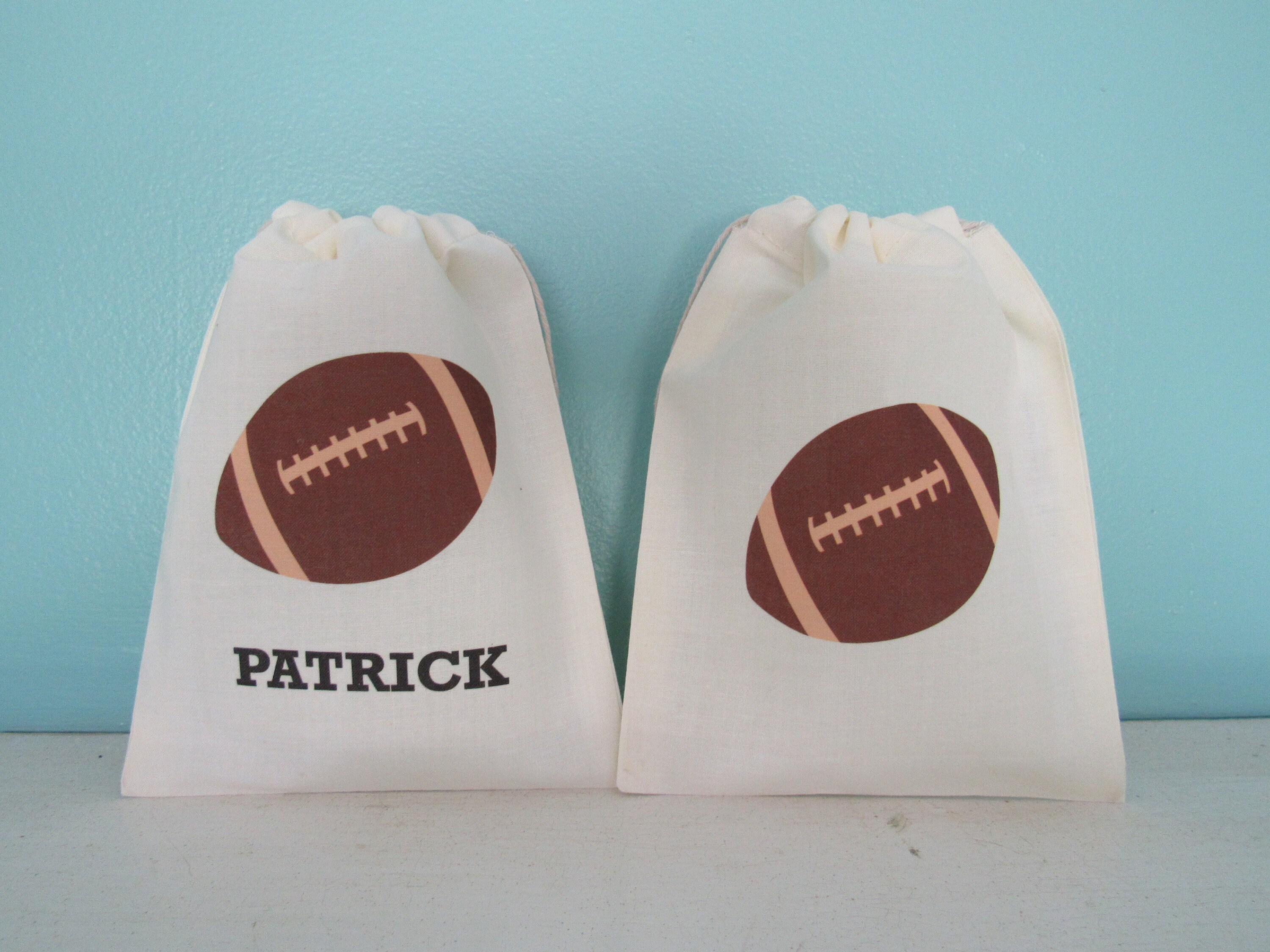 Football Party Football Favor Bags Football Personalized Etsy