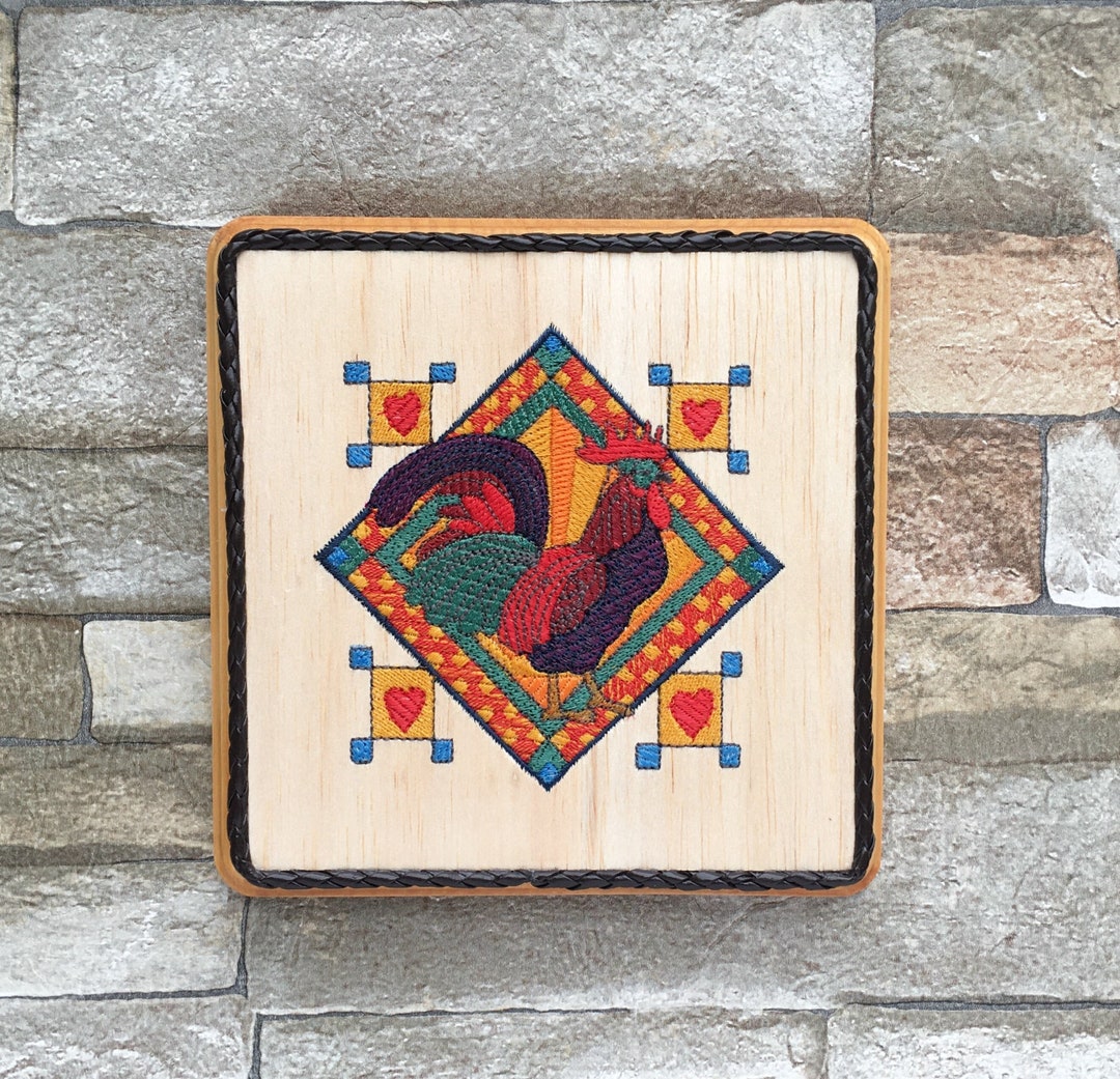 Folk Art Rooster Decor, Farmhouse Kitchen, Country Kitchen, Chicken