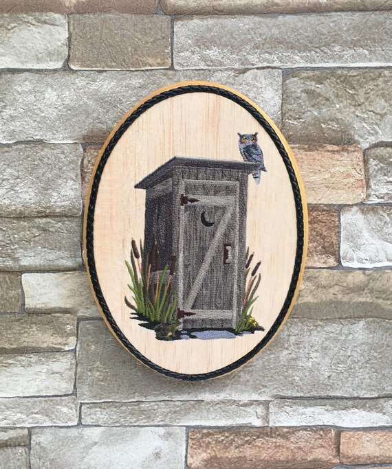 Outhouse Bathroom Wall Decor Lodge Cabin Farmhouse Bath Etsy