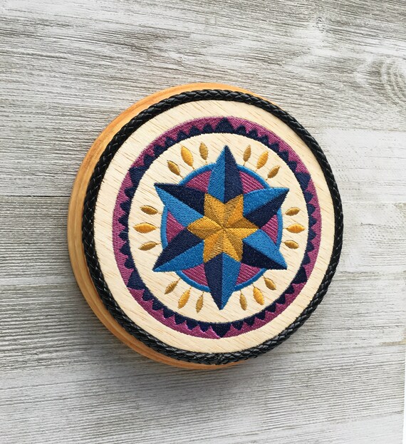 Pennsylvania Dutch Barn Star Hex Sign Amish Folk Art Balsa Etsy