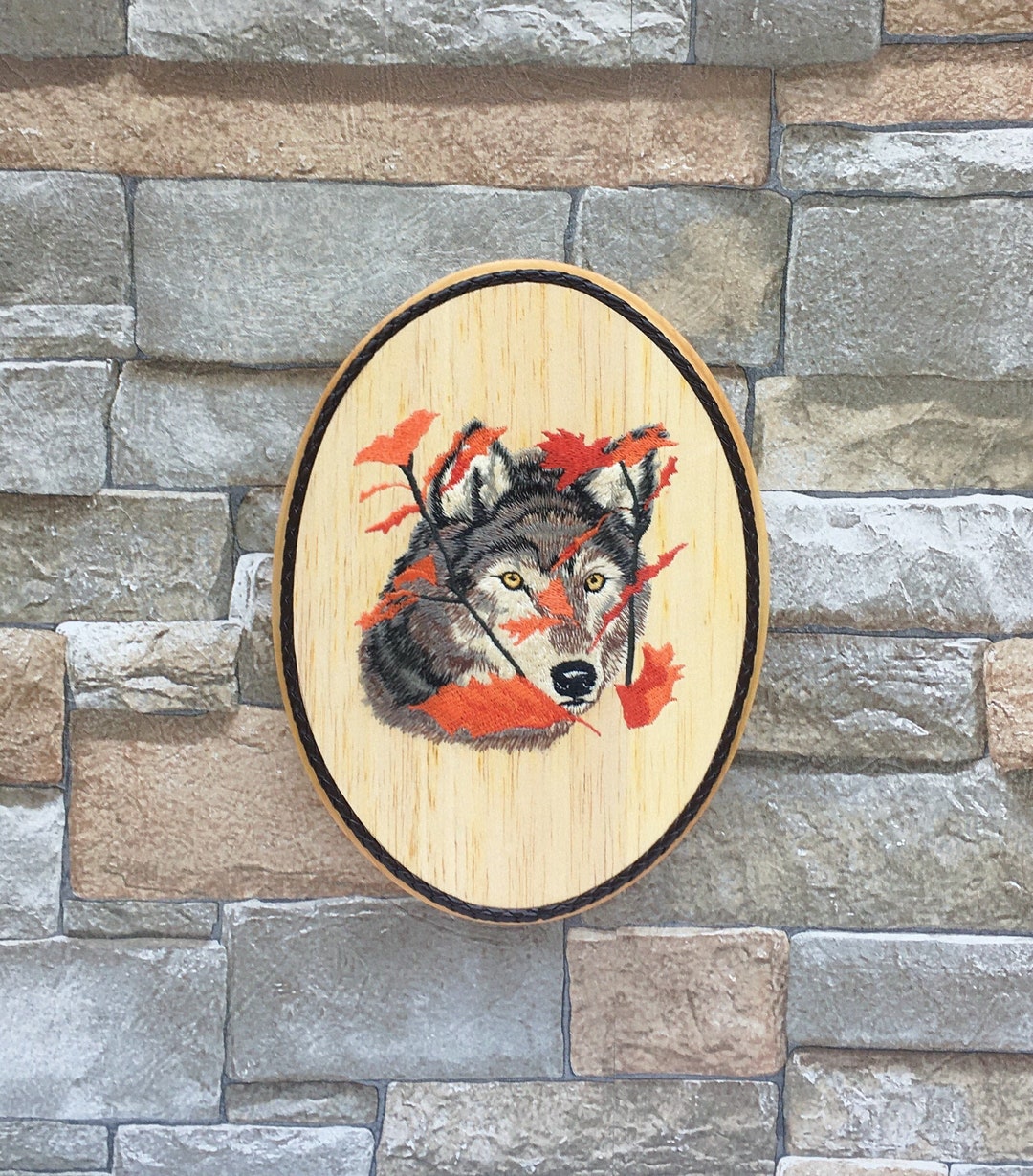 Wolf Wall Decor, Forest Animals, Hunting Lodge, Camper, Cabin, RV Decor