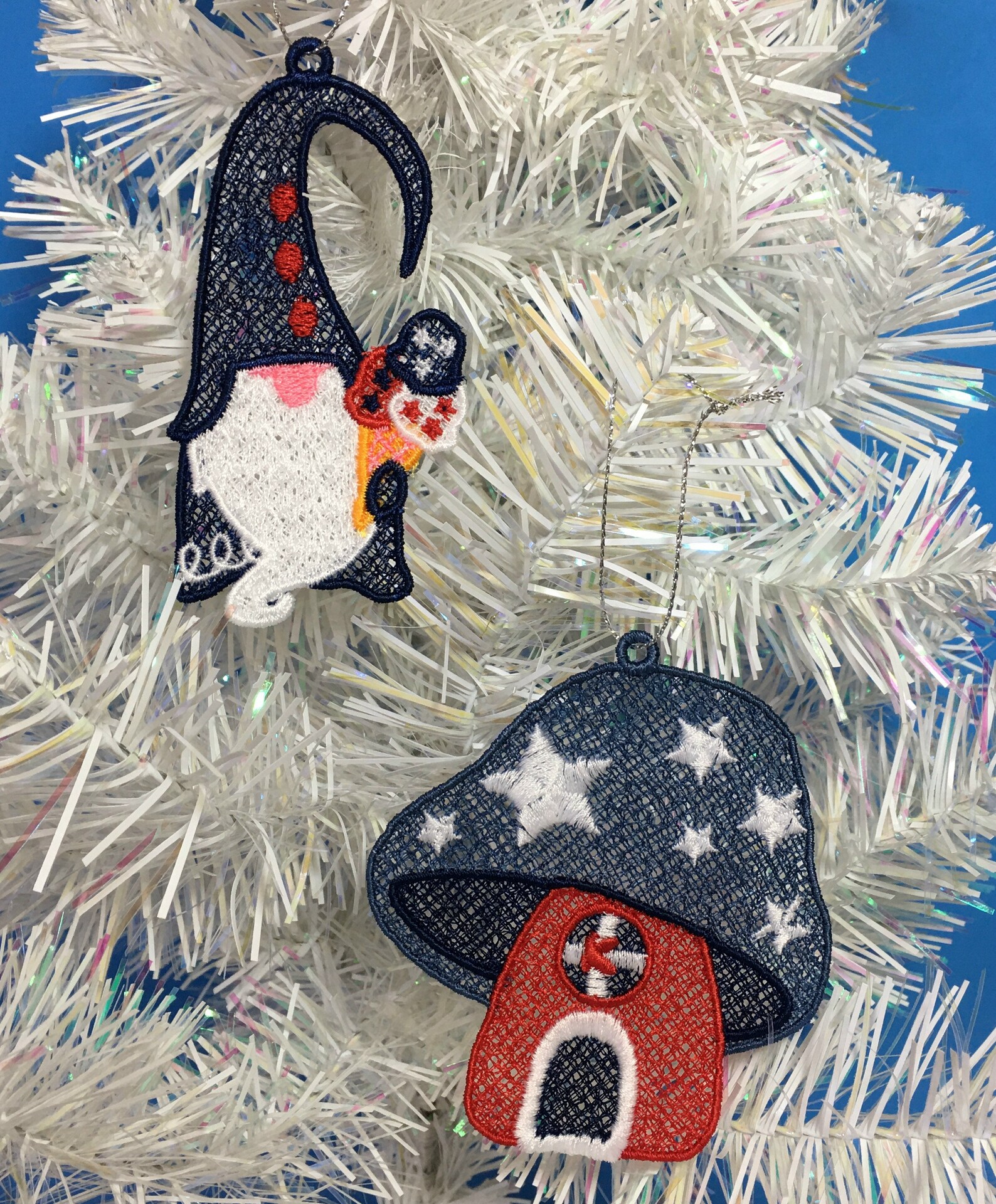 Labor Day Patriotic Gnome Ornaments Set of 8 July 4th Flag Etsy