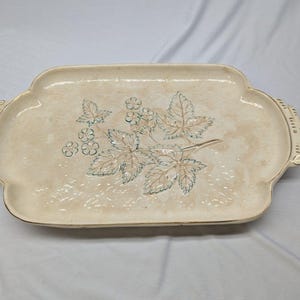 Antique Majolica Chesapeake Pottery Avalon Faience Platter