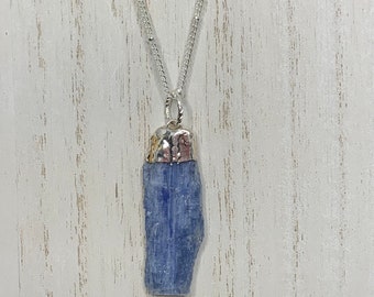 Raw Blue Kyanite Pendant Necklace, Tranquility Necklace