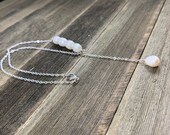 Pearl Y Necklace, Silver and Pearl Necklace, Classic Pearls