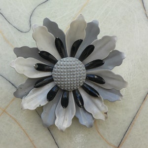 Vintage Enamel Flower Brooch