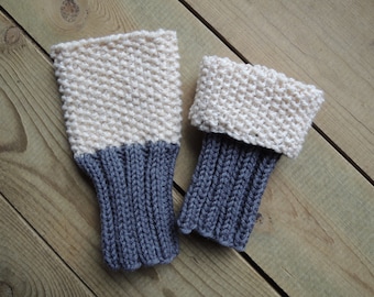 Knitting Pattern - Two In One Boot Cuff - Instand Download PDF