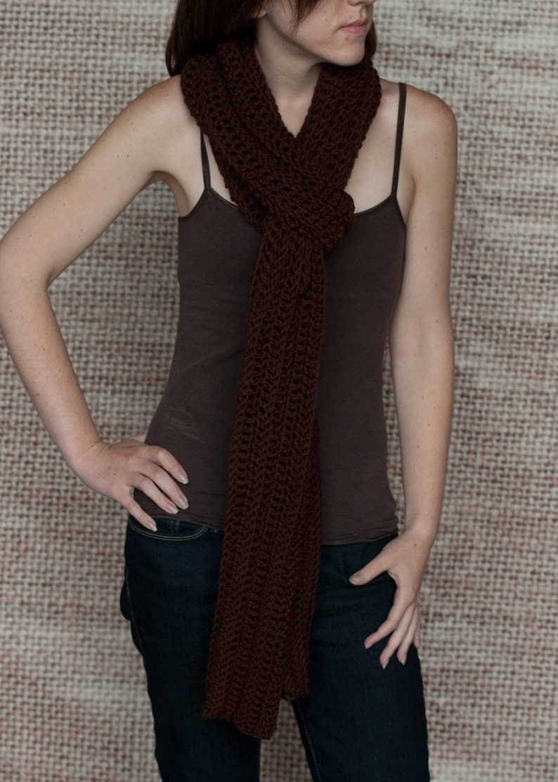 Crochet Pattern Sleeve Wrap Scarf Instant Download PDF Etsy