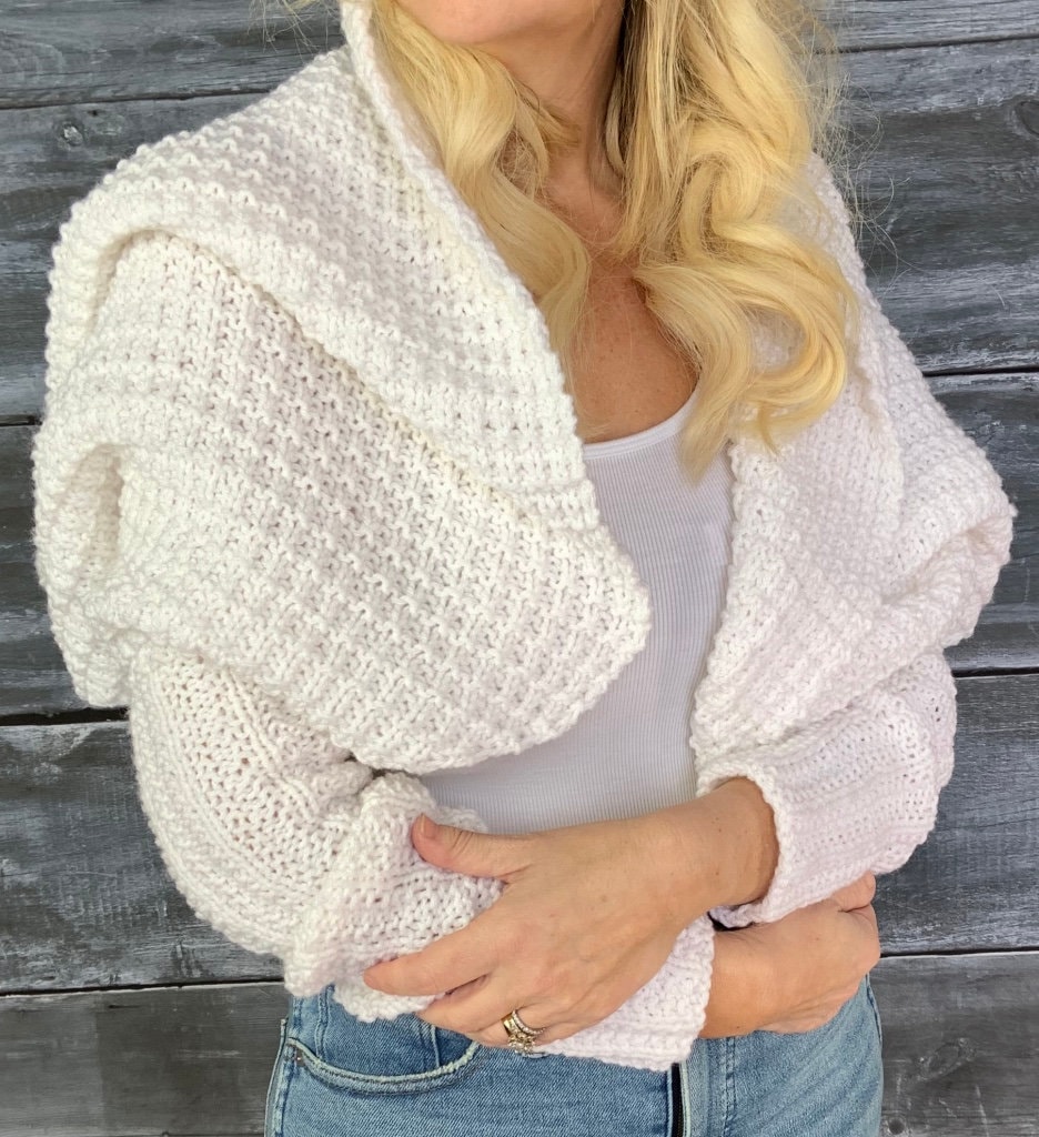 Knitting Pattern Sleeve Scarf Sweater Wrap Shrug Instant Etsy