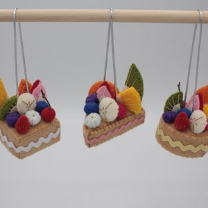 mini fake cakes hanging charms set of 3 image 5