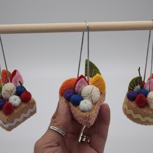 mini fake cakes hanging charms set of 3 image 7