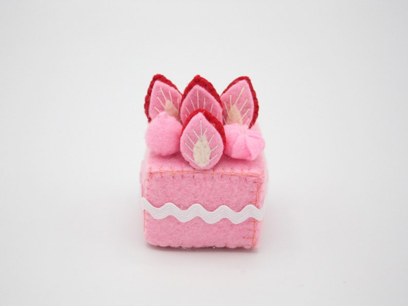 Felt Food Mini Fake Cakes Set of 4 Etsy