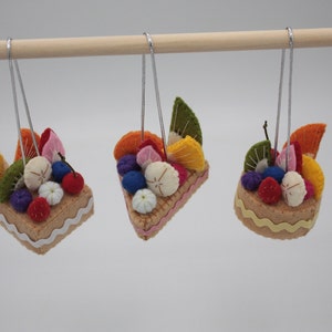 mini fake cakes hanging charms set of 3 image 10