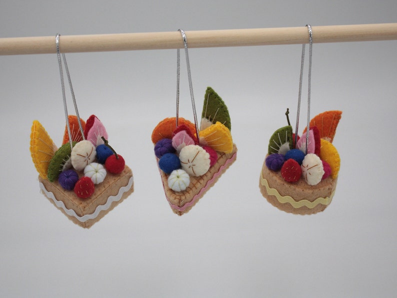 mini fake cakes hanging charms set of 3 image 10