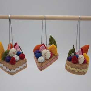 mini fake cakes hanging charms set of 3 image 9