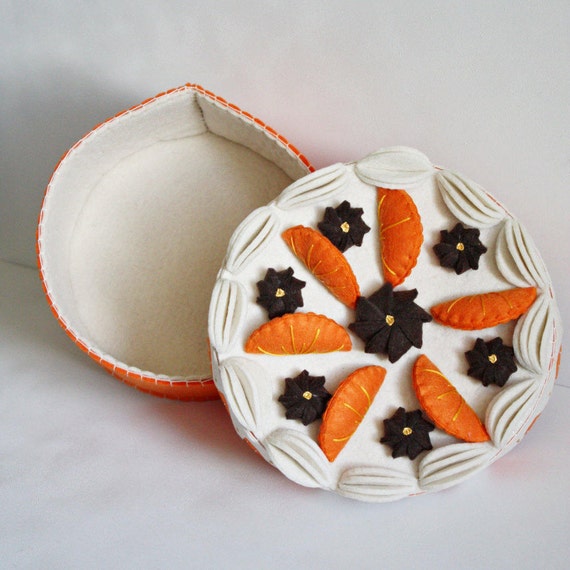 dekorative Kuchen Filz Kuchen-Box Dummy-Geburtstagskuchen ...