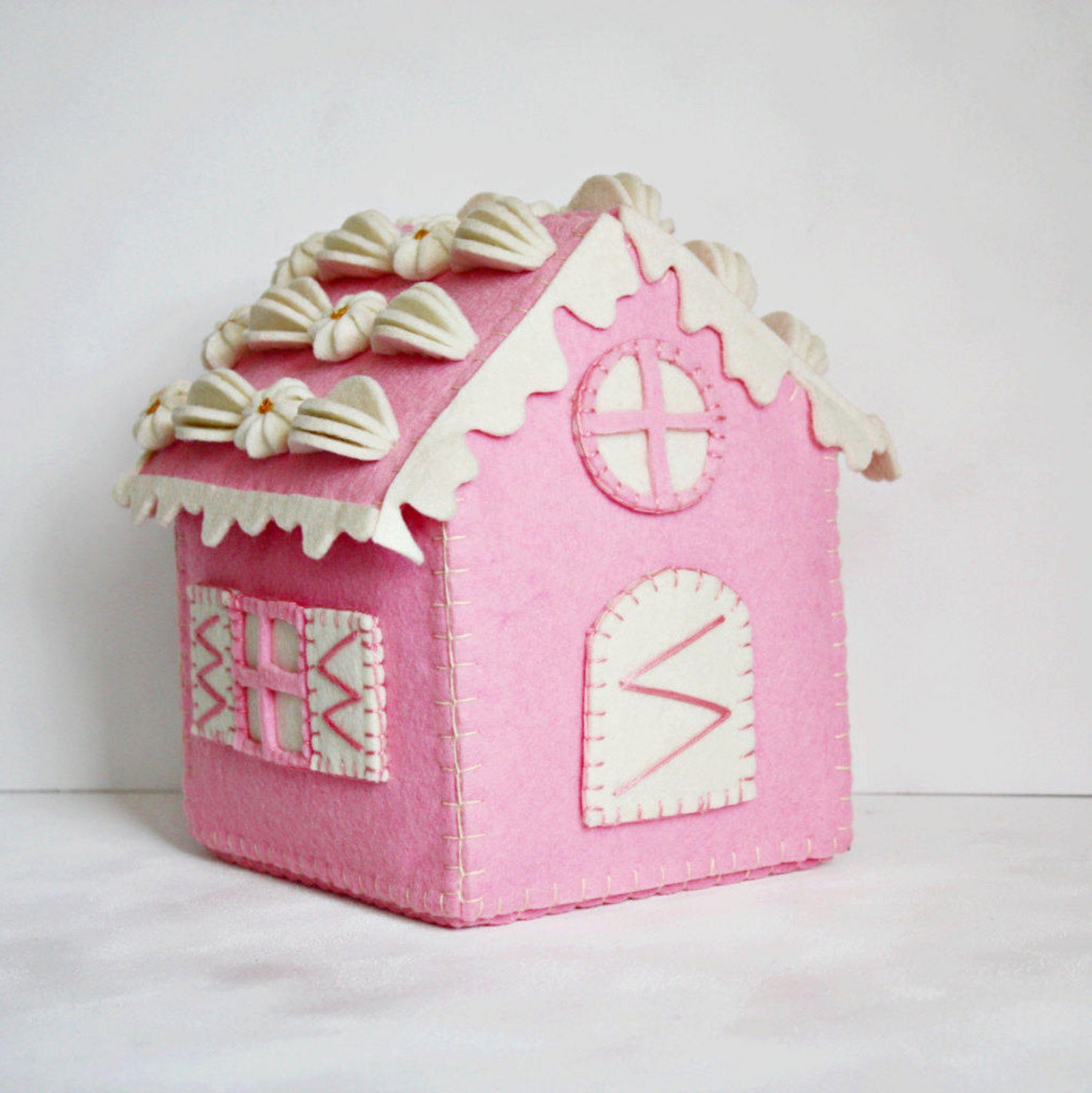Felt House Shaped Box Playroom Decor Etsy