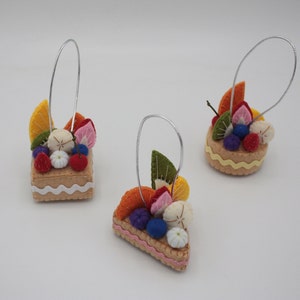 mini fake cakes hanging charms set of 3 image 8