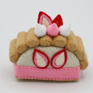 fake felt cake pincushion, felt food image 10