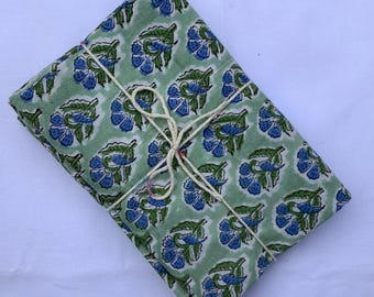 Handmade Indian cotton pillowcases, block print cotton, Free Shipping, Indian block print pillowcovers, two pillow shams, cotton bedding,