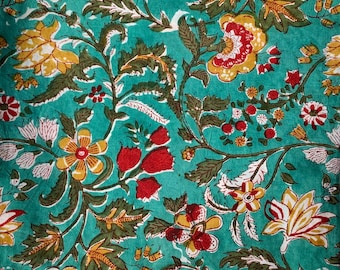 Handmade Block Print Pillowcases: Soft Indian Cotton Shams, one pair, free shipping