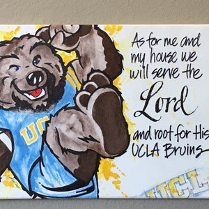 UCLA Bruins ou QUALQUER time profissional ou universitário! Arte sob demanda