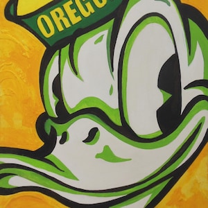 Oregon Ducks - unique and cool, &quot;Puddles&quot; mascot. This is an ON DEMAND ITEM.