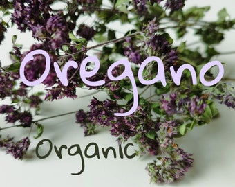 Organic oregano. Whole pure flowering blossoms and leaves dried to keep them raw. Seasoning herbs spices hand-cultivated sustainably eco bio