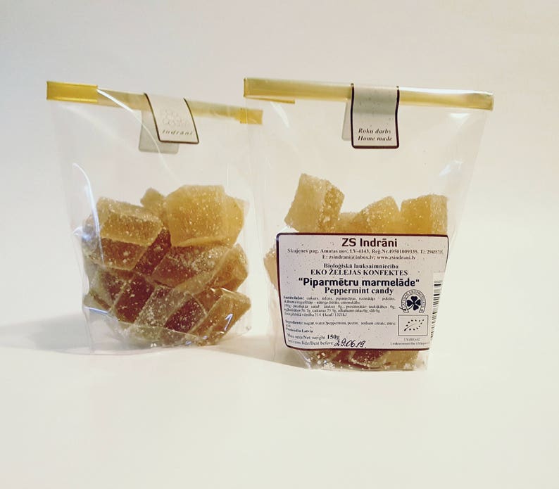 Organic Peppermint Jelly Candy. Handcrafted. 5oz Etsy