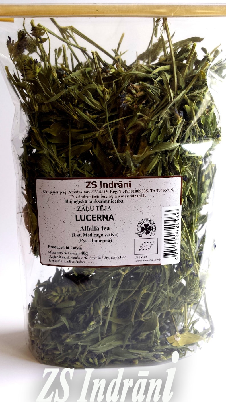 Alfalfa. Dried Organic Herbal Tea 30g. Etsy