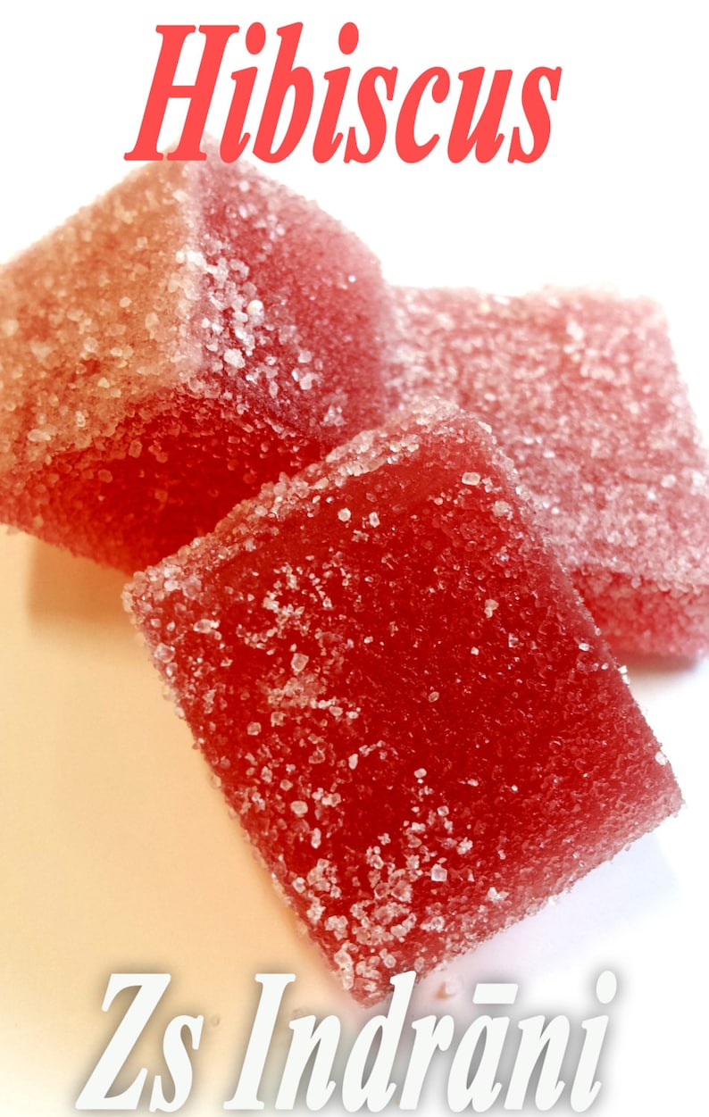 Hibiscus Jelly Candy. Handcrafted. 150g. Etsy