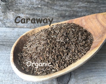 Organic Caraway Seeds GMO free Whole pure dried raw seasoning herbs spices sustainably eco bio aromatic Meridian fennel Persian cumin