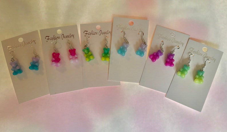 OMBRE GUMMY BEAR Candy Earrings