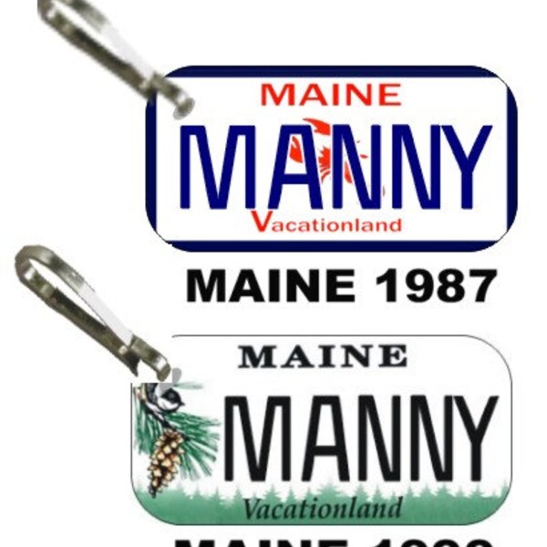 Maine License Plate Etsy
