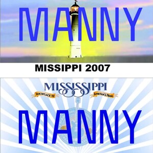 Personalized Mississippi Refrigerator Magnet State License Plate Replica