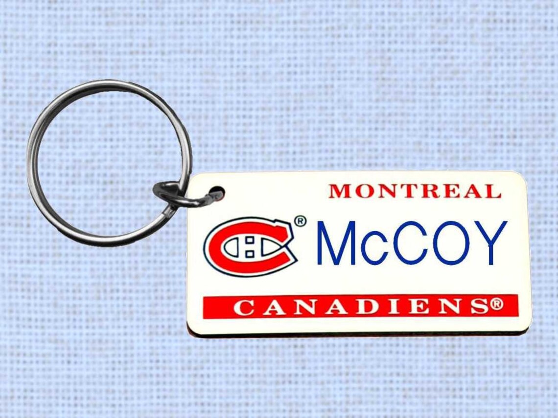 Personalized Montreal Canadiens keychain key ring Etsy