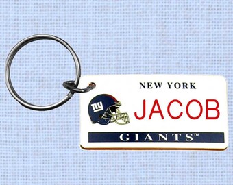 Personalized New York Giants keychain - key ring (NY)