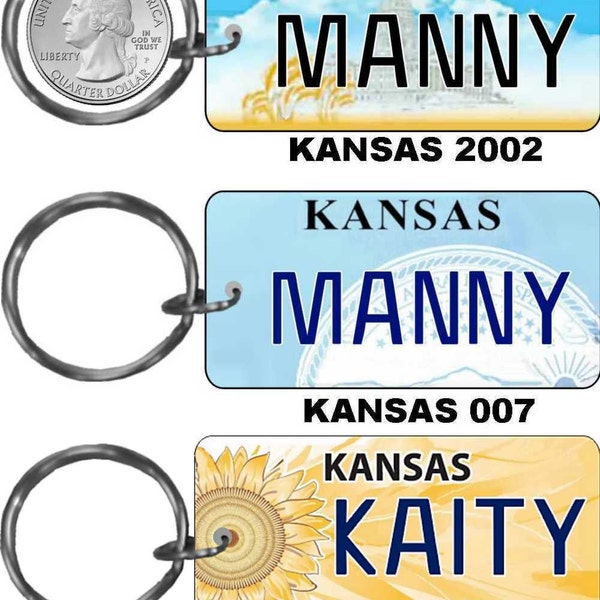 Kansas Personalized Plate Etsy