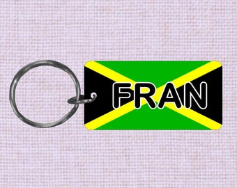 Personalized Jamaica  Country flag keychain