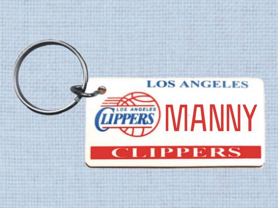 Personalized LA Clippers Keychain Tag Custom Engraved Keys -  in 2023