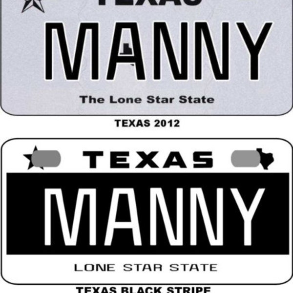 Texas Bicycle License Plate Etsy