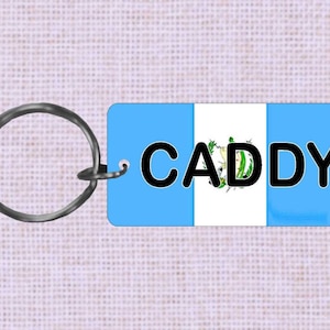 Personalized Guatemala Country flag keychain