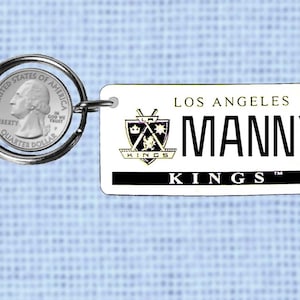 Personalized Los Angeles Kings keychain - key ring