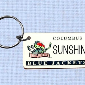 Personalized Columbus Blue Jackets keychain - key ring - key chain