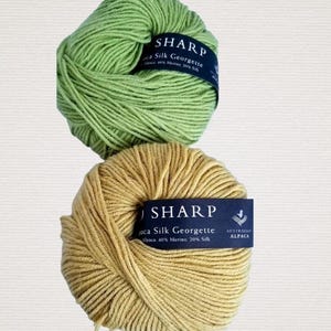 ジョー・シャープ アルパカ シルク ジョーゼット ヤーン：DK ウェイト、142 ヤード
