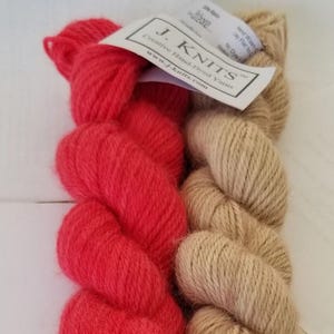 J. Knits Hilo teñido a mano creativo "Softee Alpacas" Alpaca superfina de peso DK,
