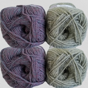 Ella Rae Classic Heather 100% Wool, Worsted Weight ~ Knit Crochet (220 Yards)